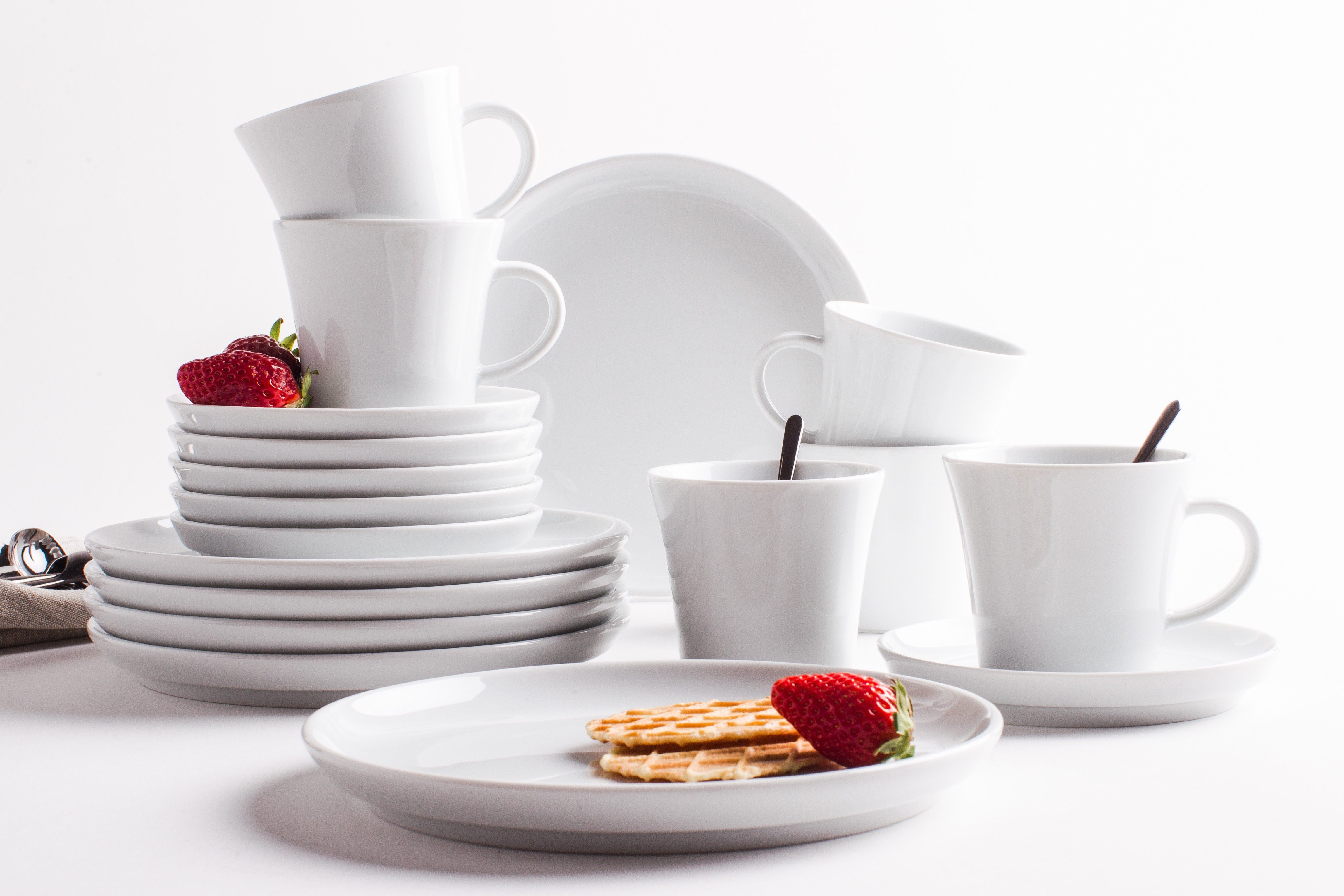 KAHLA Kaffeeservice Update 18tlg. (18-tlg), 6 Personen, Porzellan, Made in Germany