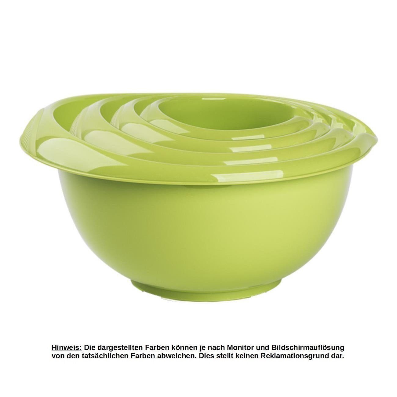 Engelland Rührschüssel Backschüssel-Set, Kunststoff, (Vorteils-Set, 4-tlg), spülmaschinengeeignet, mikrowellengeeignet, Ausgusslippe