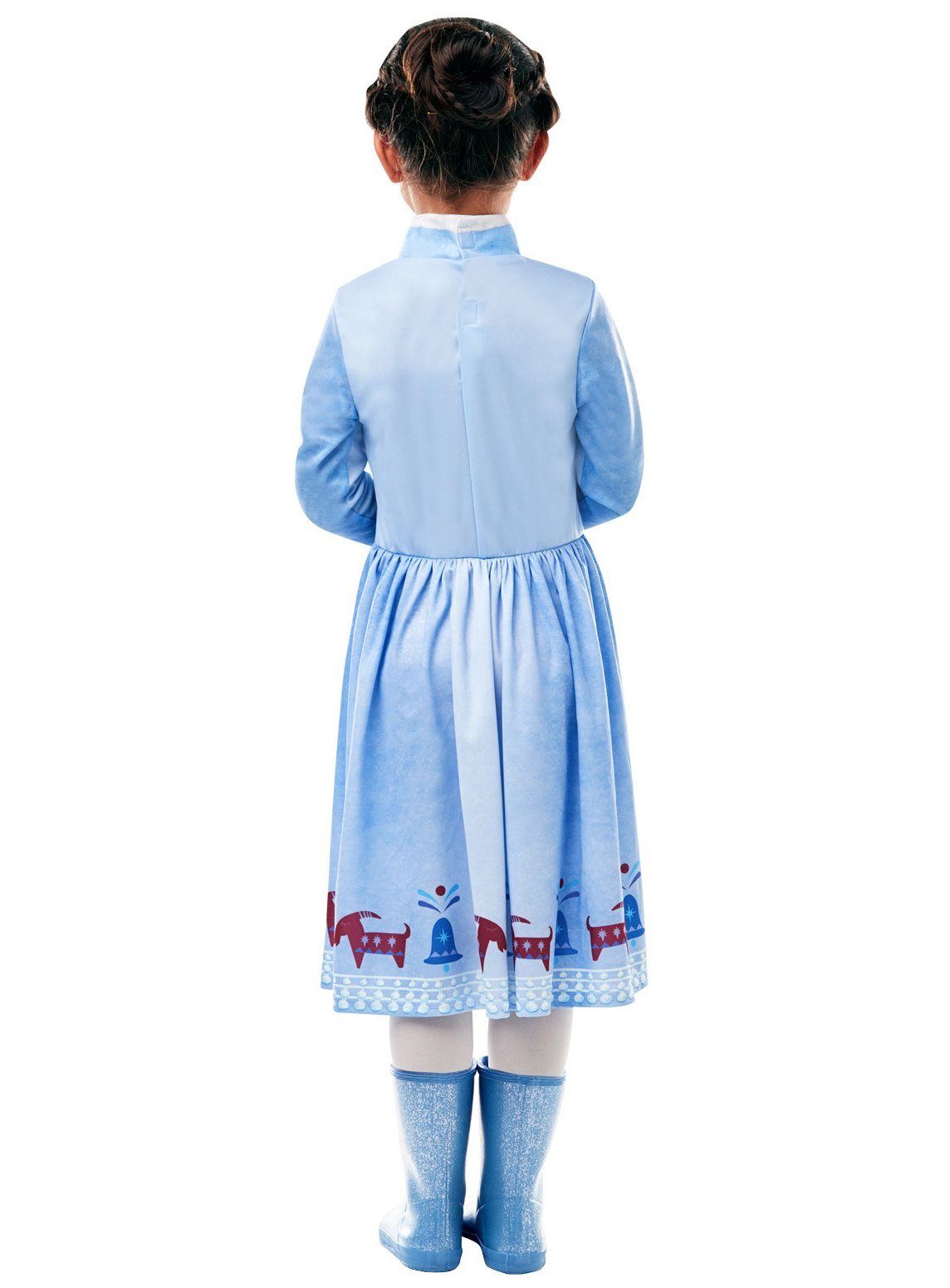 Rubie´s Prinzessin-Kostüm Eiskönigin Anna Weihnachtskleid - Faschingskostüm, Einfache Version des Anna-Kleids aus der Weihnachtsfolge 'Olaf taut au