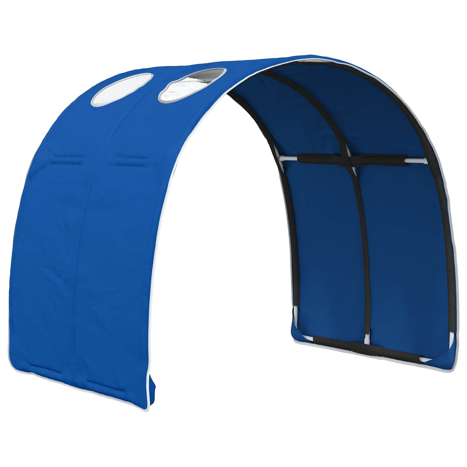 vidaXL Kinderbett 211 x 67,5 x 2 cm Bettunnel 2er Set Blau 211x67,5x2 cm Polyester