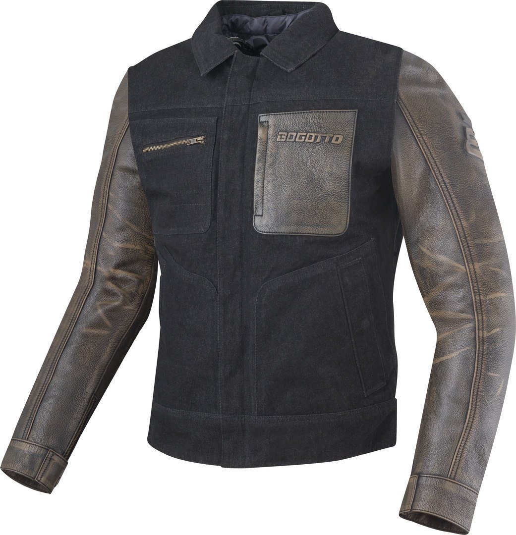 Bogotto Motorradjacke Bullfinch Motorrad Leder-/Textiljacke