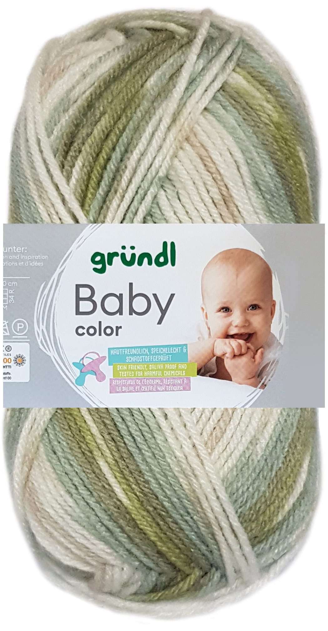 Gründl 50 Gramm Gründl Baby Color Bastelgarn
