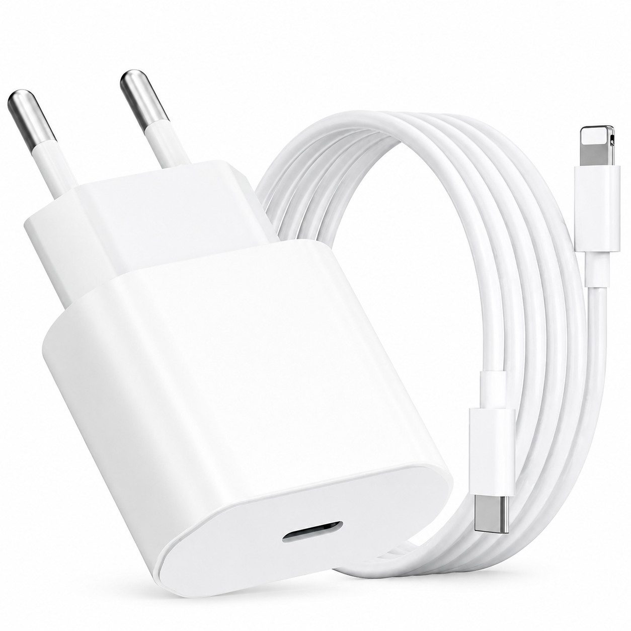 Luckice Ladegerät USB-PD, iPhone-Steckeradapter, Netzteil, Schnellladegerät Schnelllade-Gerät