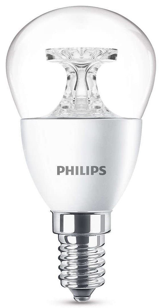 Philips »Philips LED E14 P45 Tropfen Klar 5.5W = 40W Kugel 470lm Warmweiß  2700K« LED-Leuchtmittel, E14, Warmweiß