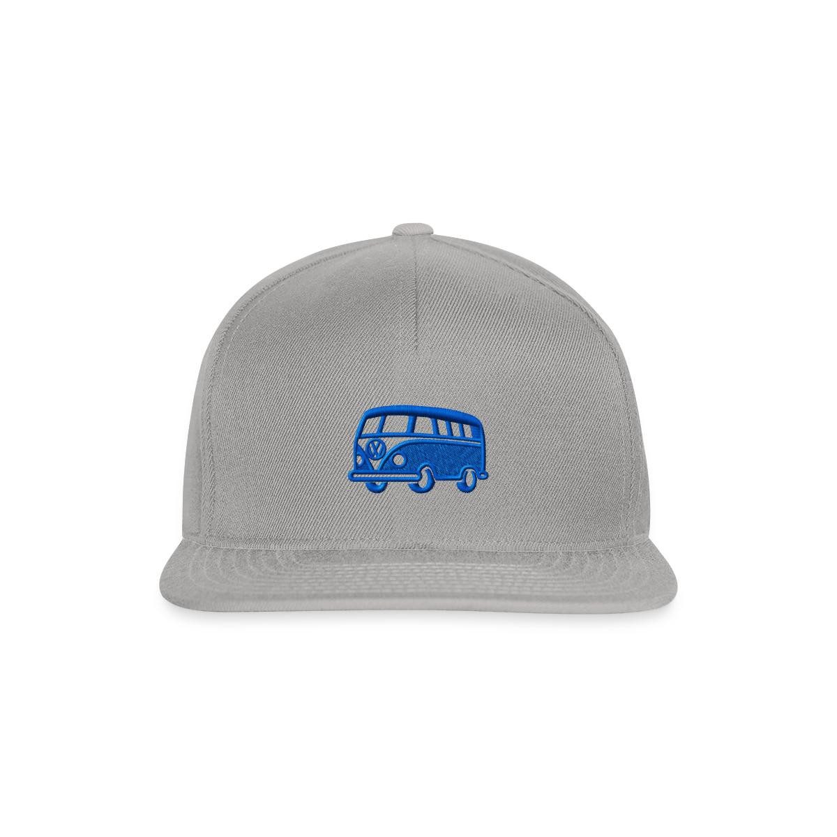 Spreadshirt Snapback Cap Volkswagen VW Bulli Camper Stickmotiv Snapback Cap (1-St)