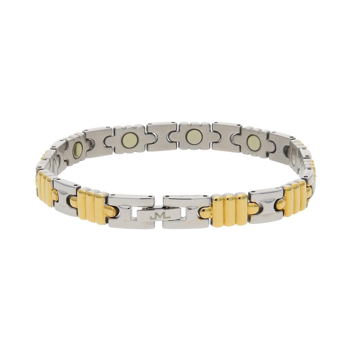 JuwelmaLux Armband JuwelmaLux Magnetarmband Edelstahl, teils vergoldet JL49-03-0026 (kein Set, 1-tlg., kein Set)