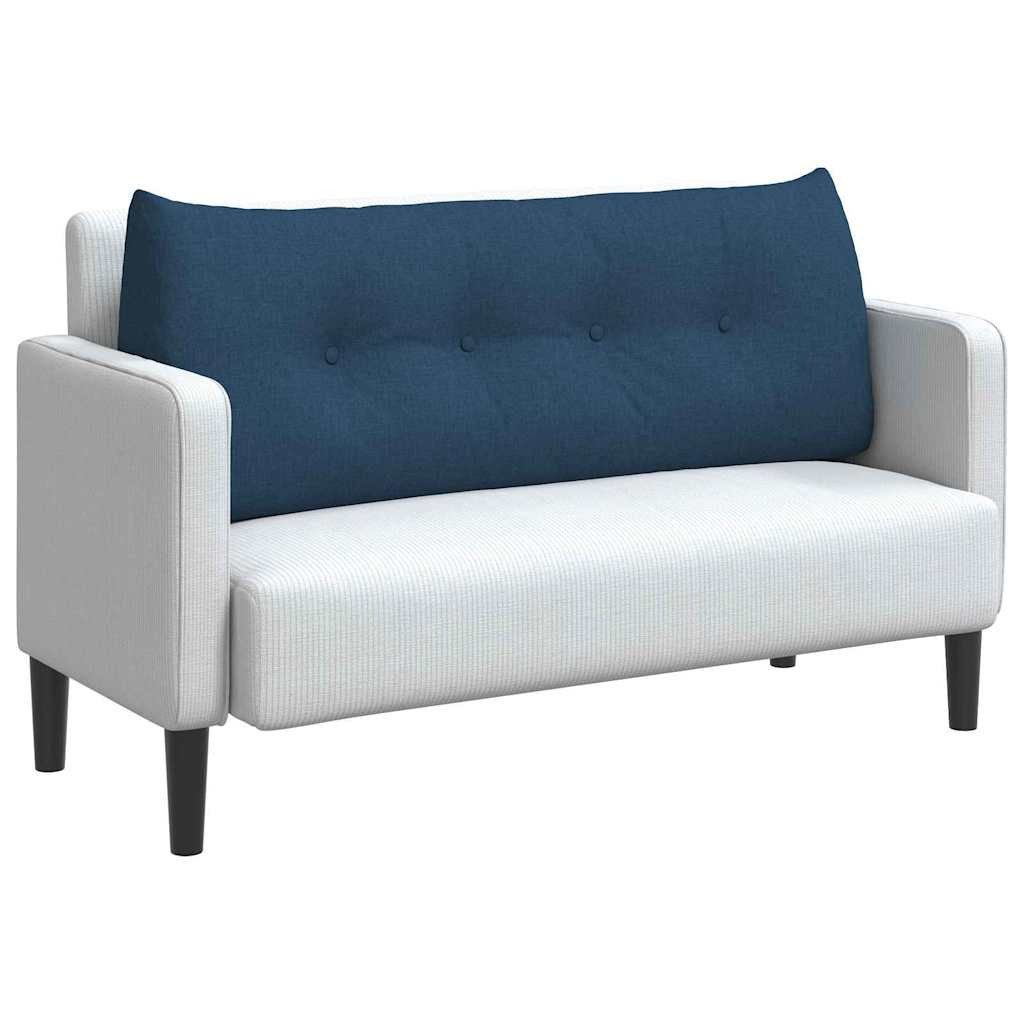 vidaXL Rückenkissen Rücken Kissen Blau 120 x 24 x 50 cm Stoff, 1-tlg.