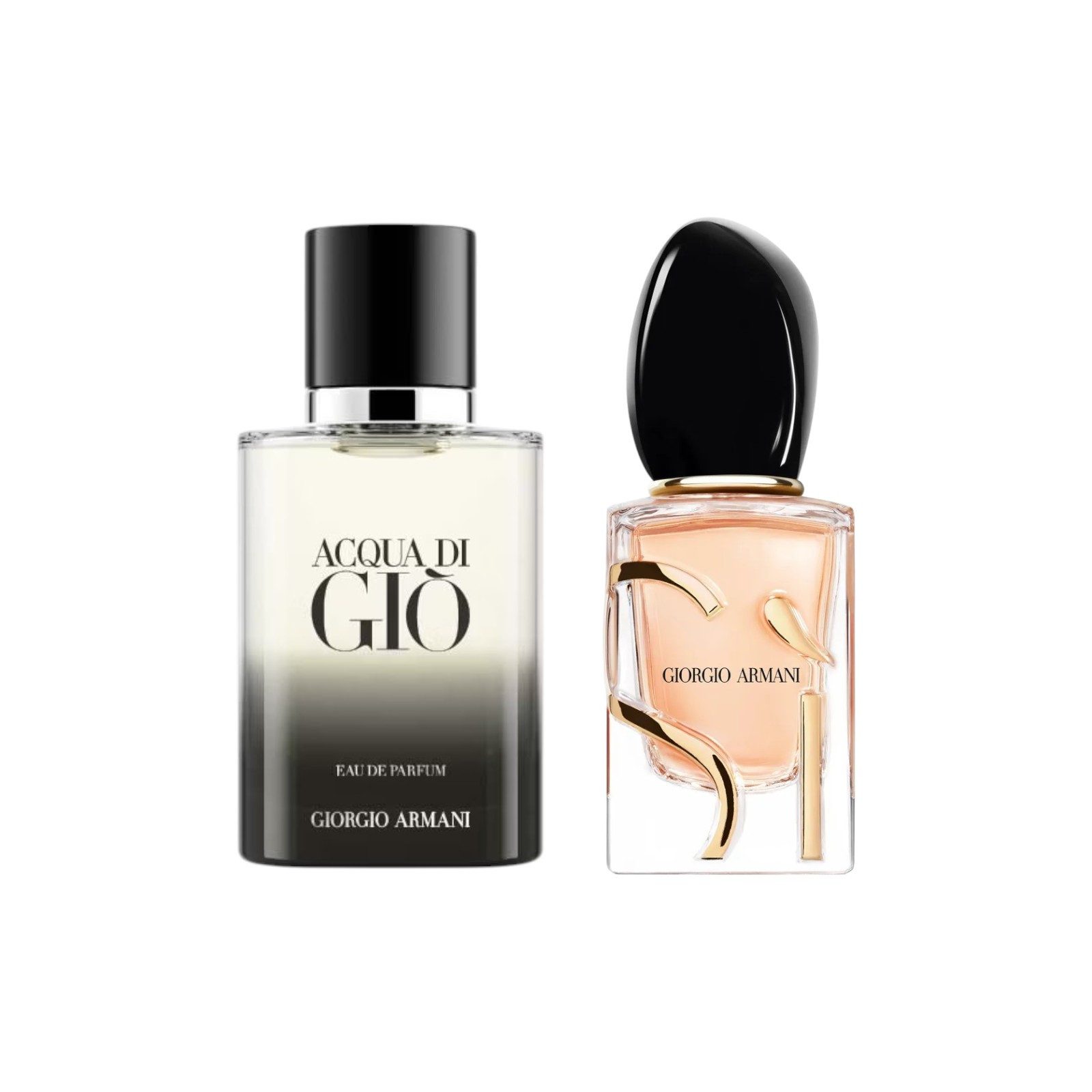 Giorgio Armani Duft-Set Sì EdP + Acqua di Giò Homme EdP - Couple Bundle, 2-tlg., Herren & Damen Parfum
