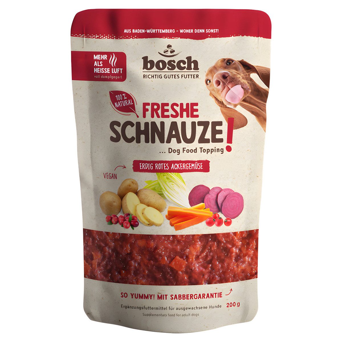 Bosch Petfood Freshe Schnauze rotes Ackergemüse 200 g - 8 Stück, für: Hund