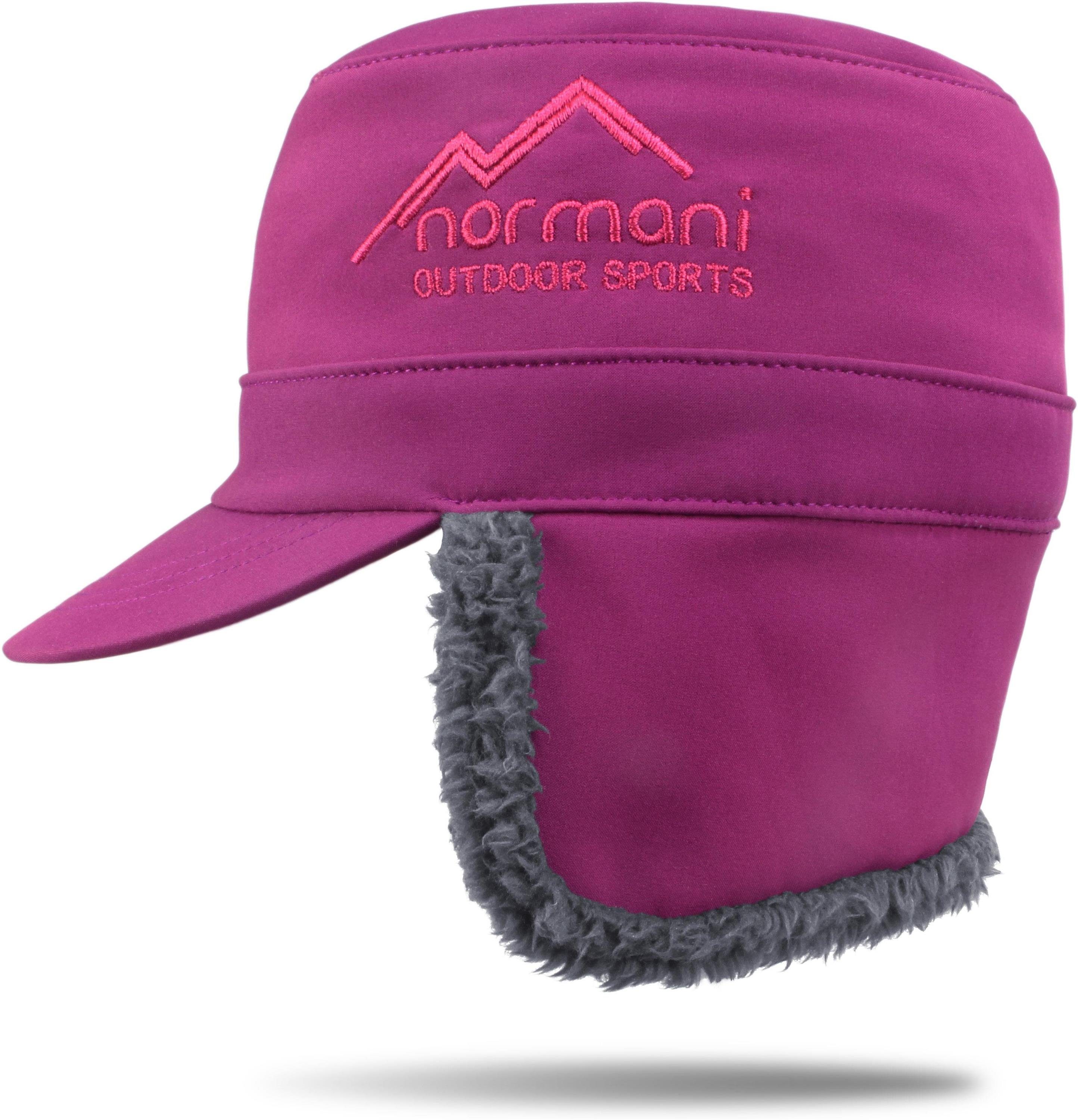 Kids Ohrenschutz normani Wintercap Kids Spielmütze Fleece-Innenfutter Fuchsia und Outdoormütze Kinder mit Wintermütze Erstlingsmütze Snowfella