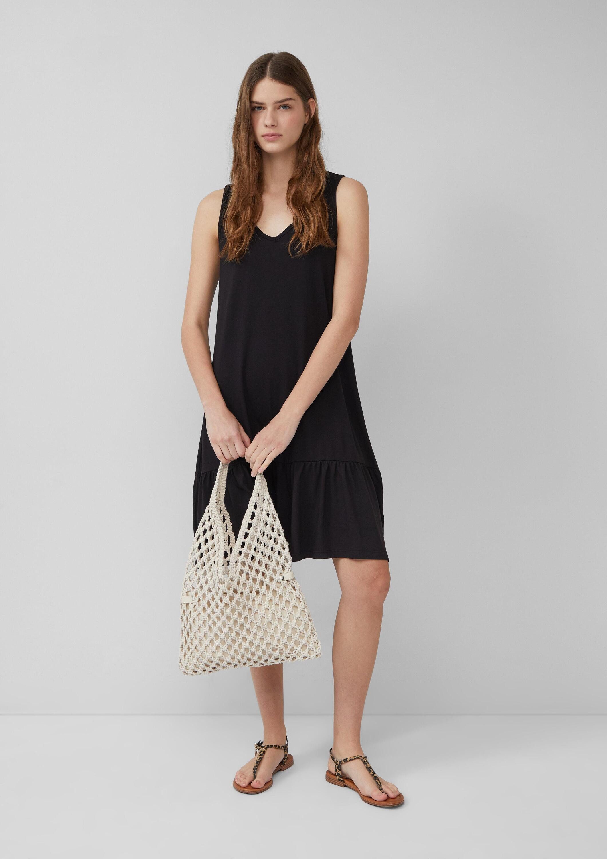 s.Oliver Minikleid Kleid Kurzes Jersey-Kleid mit Schleifendetail am Rücken