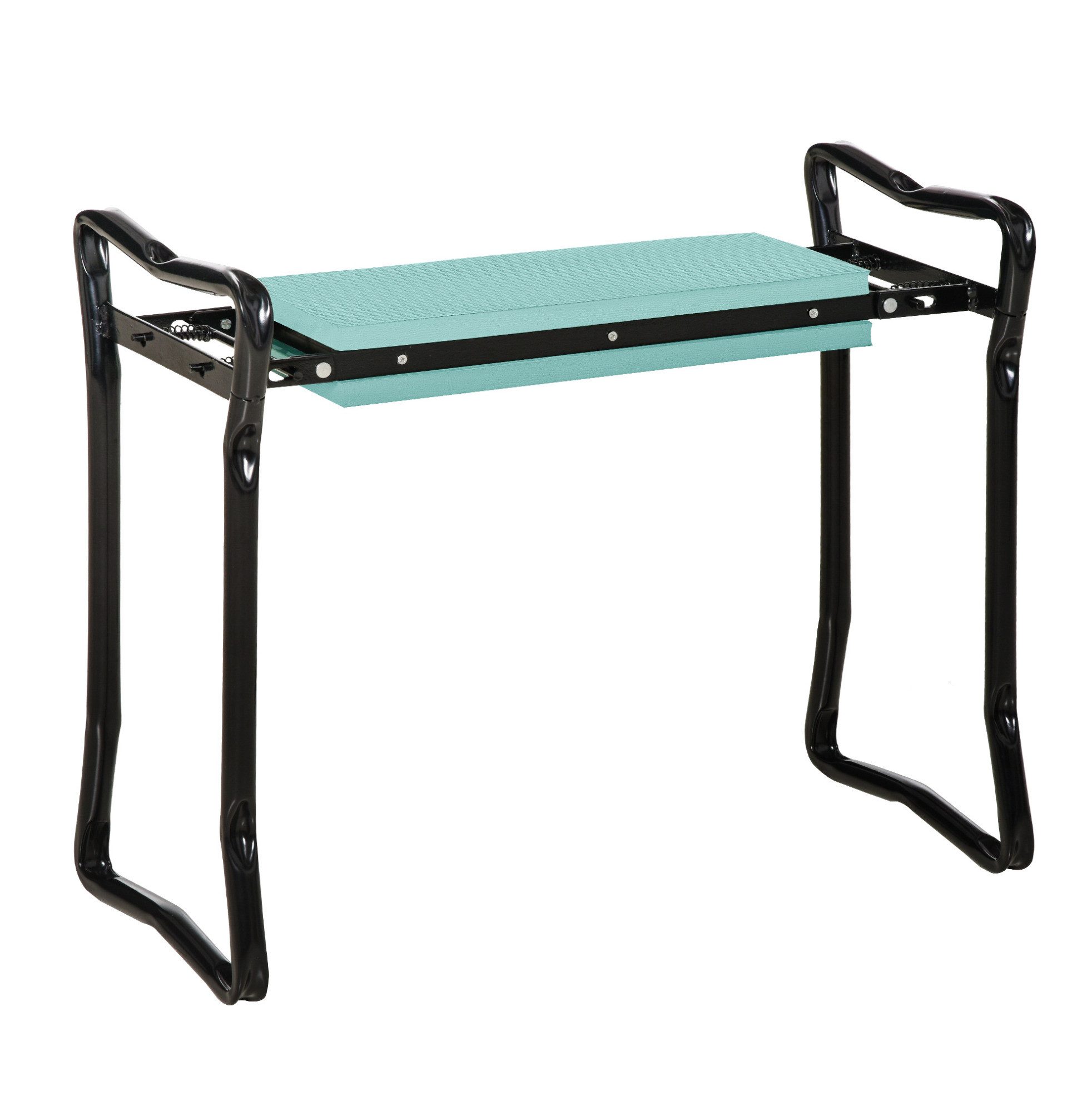 OKWISH Kniebank Gartenarbeit klappbar Dunkelgrün – Gartenhocker 150 kg 58x28x49 cm, BxLxH: 28x58x49 cm,(1 St., stabil & komfortabel für bequemes Arbeiten Outdoor), Kniehilfe mit EVA-Schaum & Stahlrahmen, Garten Kniebank, faltbar