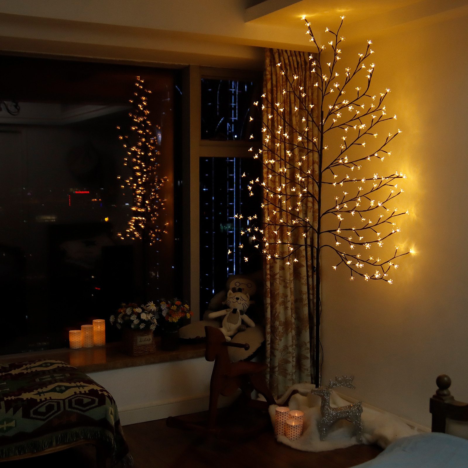 CCLIFE LED Baum Led Lichterbaum Indoor Weihnachtsbaum, Kirschblütenbaum Lic günstig online kaufen