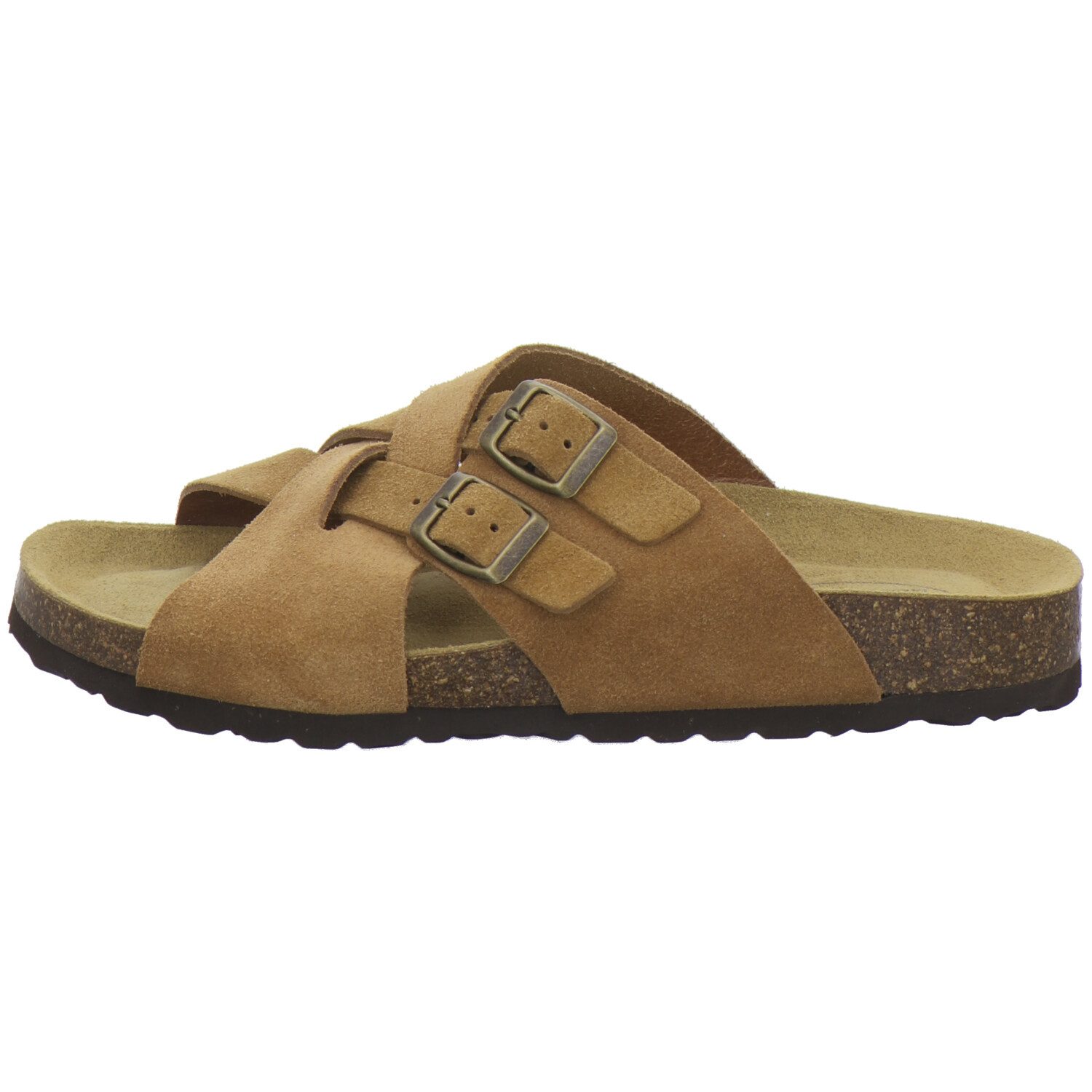 AFS-Schuhe 314284 Kralle Pantolette für Herren mit Fußbett, bequeme Sandalen aus Leder