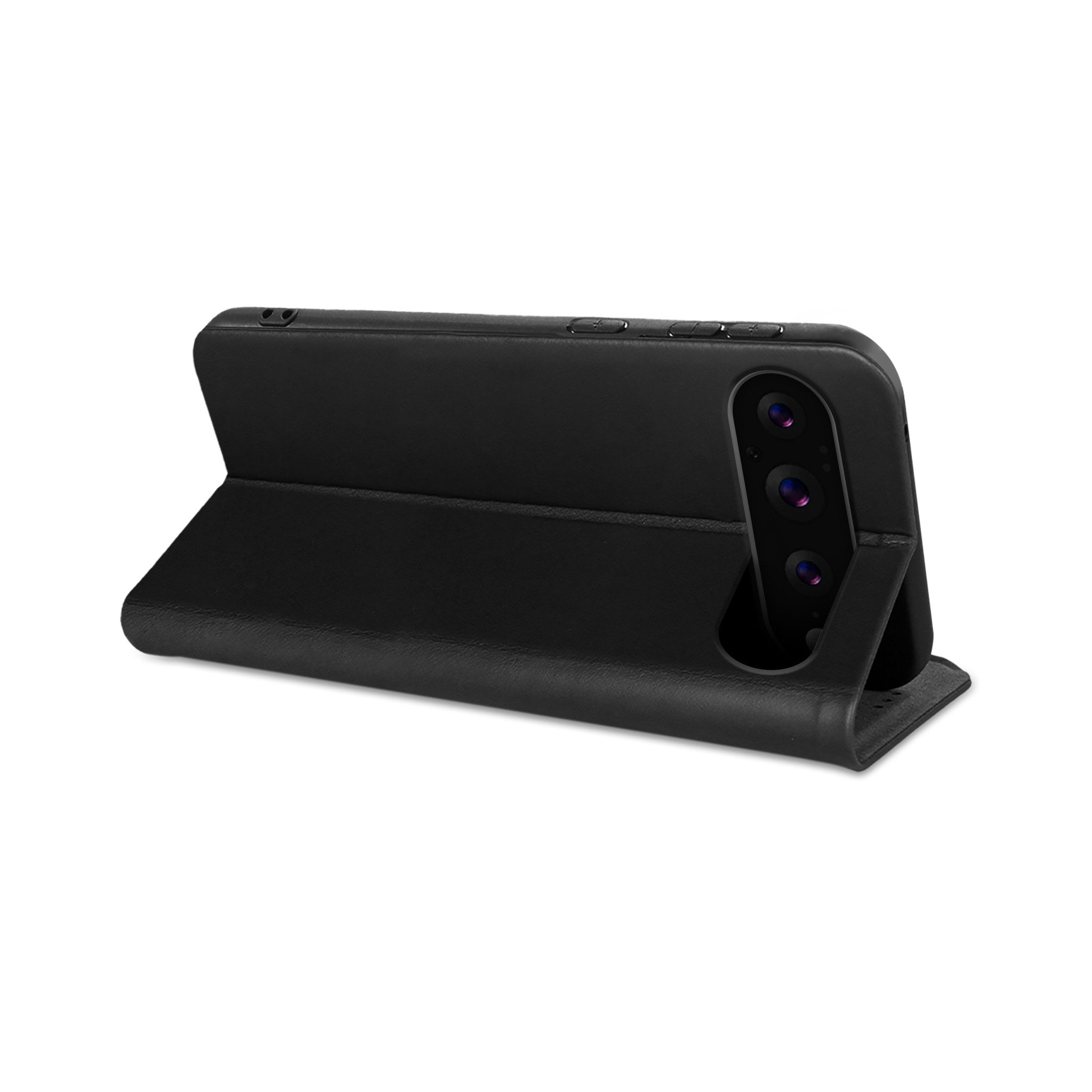 Tec-Expert Handyhülle Echtleder Klapp Hülle für Google Pixel 11 Pro XL 6.8 Zoll, 6.8", Cover Klapphülle Case mit Kartenfach RFID Schutz aufstellbar – Bild 3 von 5