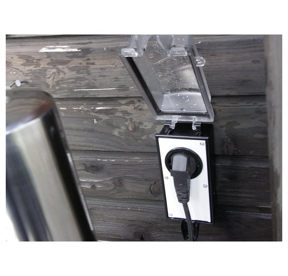 Thumbnail - interBär Steckdose interBär 9015-002.81 Aufputz-Steckdose abschließbar Schwarz, Transp