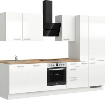 nobilia® Küchenzeile "Flash premium", vormontiert, Ausrichtung wählbar, Breite 300 cm, mit E-Geräten