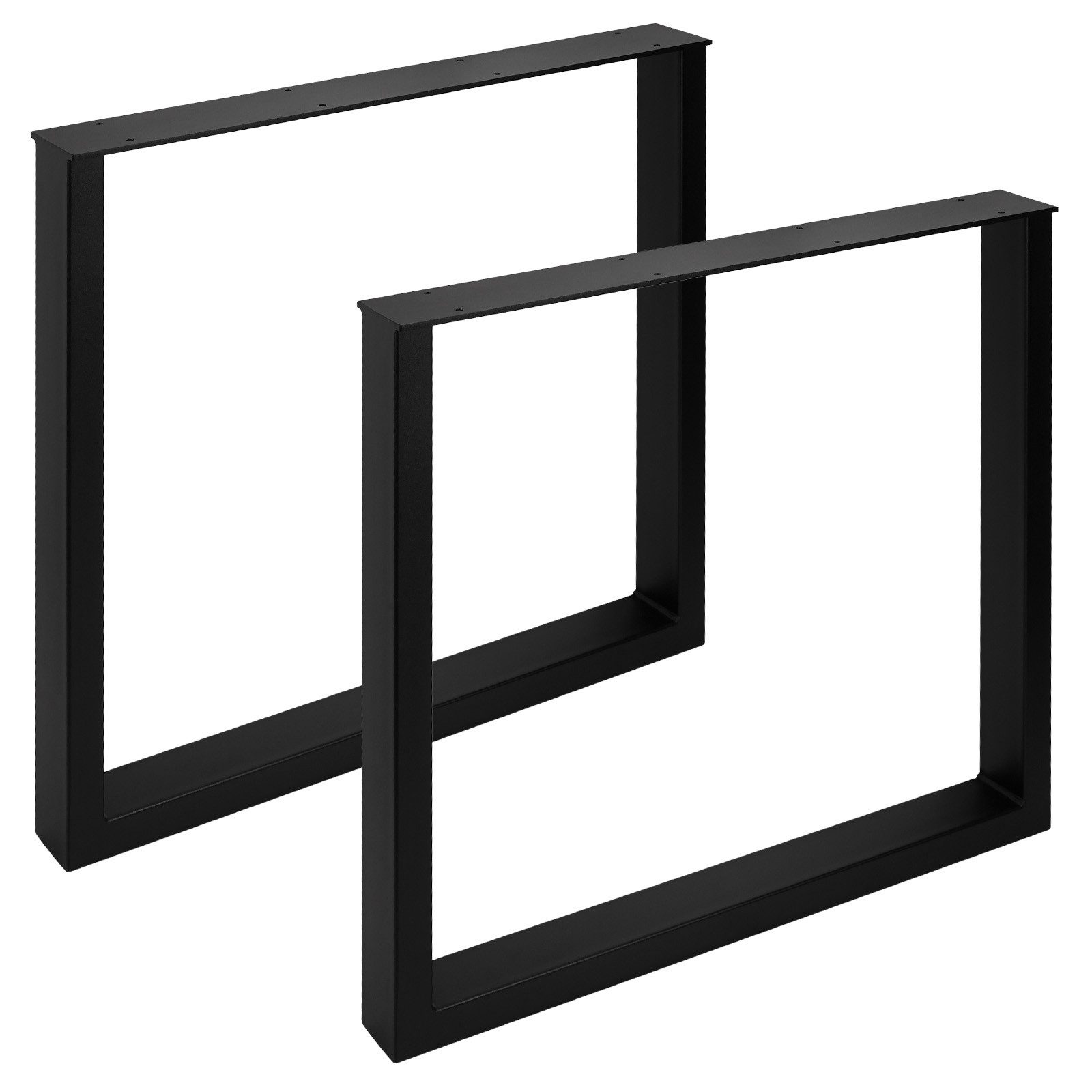 Tischgestell TAB Stahl schwarz matt Profil 80 x 40 mm