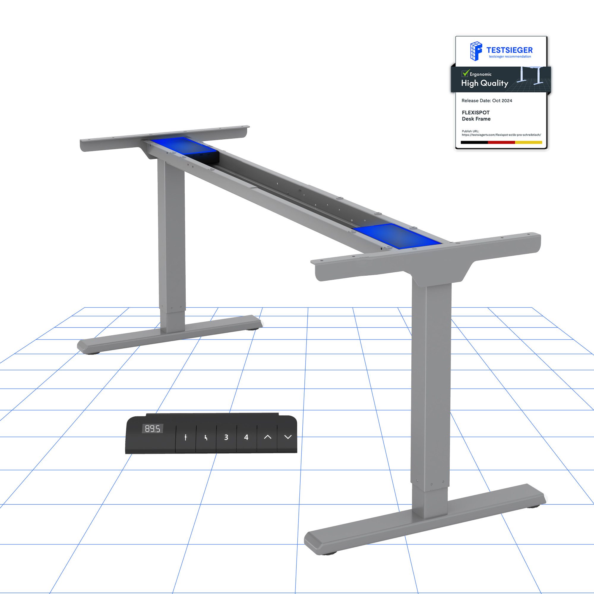 FLEXISPOT Schreibtisch Elektrisch höhenverstellbares Tischgestell (Dual-Mot günstig online kaufen