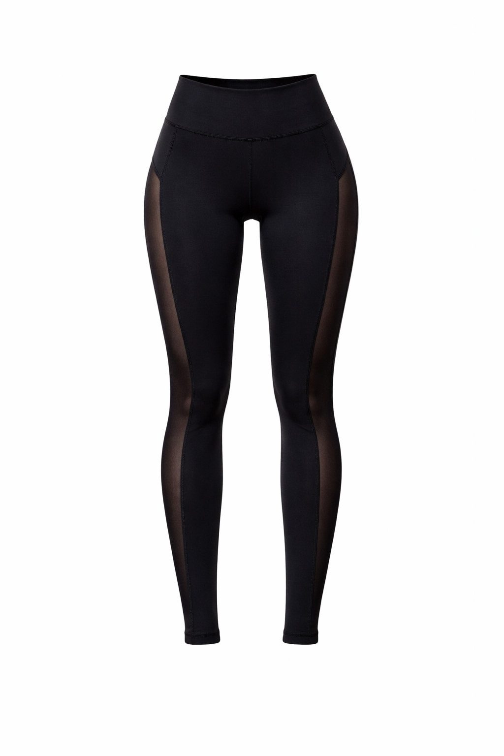 Antonio Leggings Gym Sport Leggings Damen Elastisch & Figurbetont Schwarz mit Netz Gr. – Bild 3 von 4