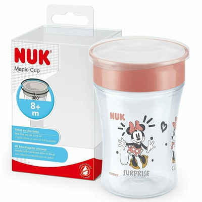 NUK Babyflasche NUK Disney Minnie Mouse - Magic Cup - Trinkbecher - mit Deckel - rot