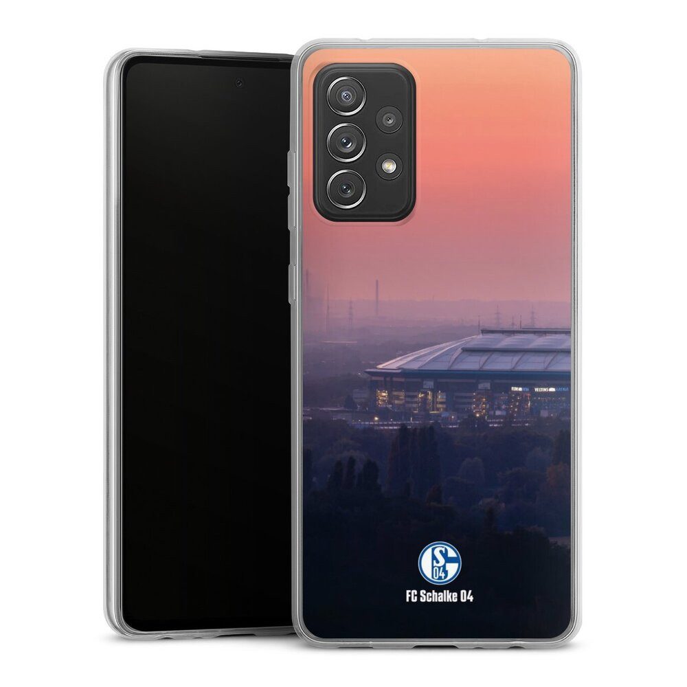 DeinDesign Handyhülle Stadion FC Schalke 04 Offizielles Lizenzprodukt Schalke 04 Stadion, Samsung Galaxy A72 Slim Case Silikon Hülle Ultra Dünn Schutzhülle