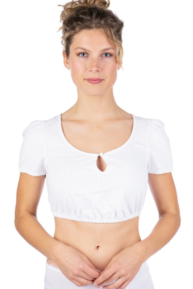 Dirndlbluse Dirndlbluse - CORINNA KA - weiß