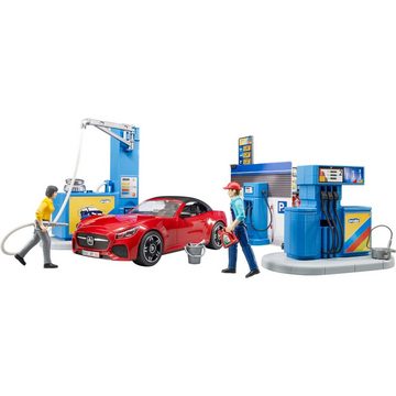 Bruder® Spielfigur bworld Tankstelle mit Waschplatz