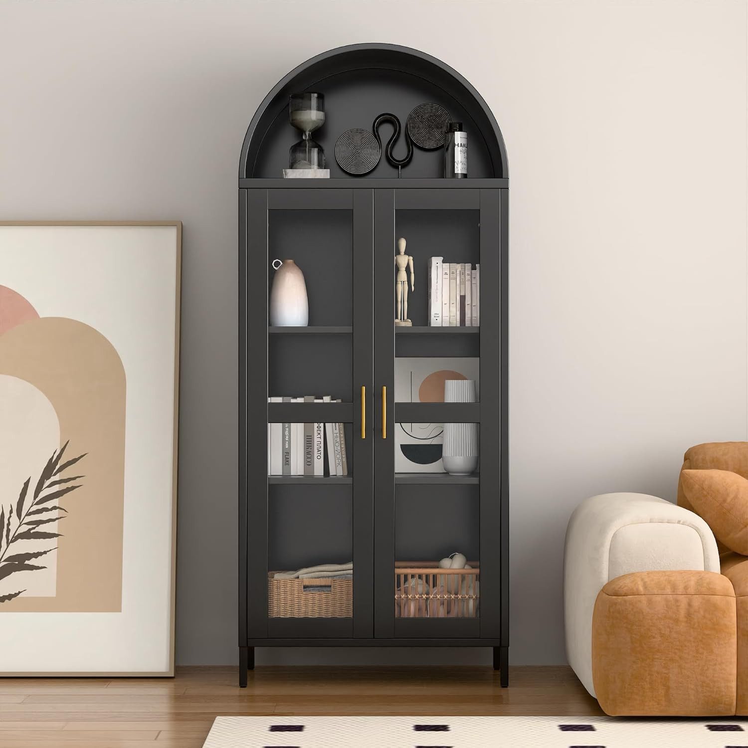 AOBABO Glasvitrine die supermetall präsentieren ständer günstig online kaufen