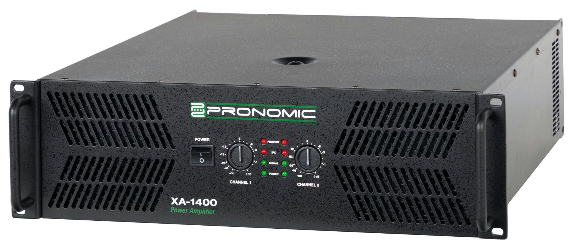 Pronomic XA-1400 Endstufe 2x1400W/8 Ohm, 2x 2100W/4 Ohm, 2x 3000W/ 2 Ohm Audioverstärker (6000 W, Schaltungstype: Class H)