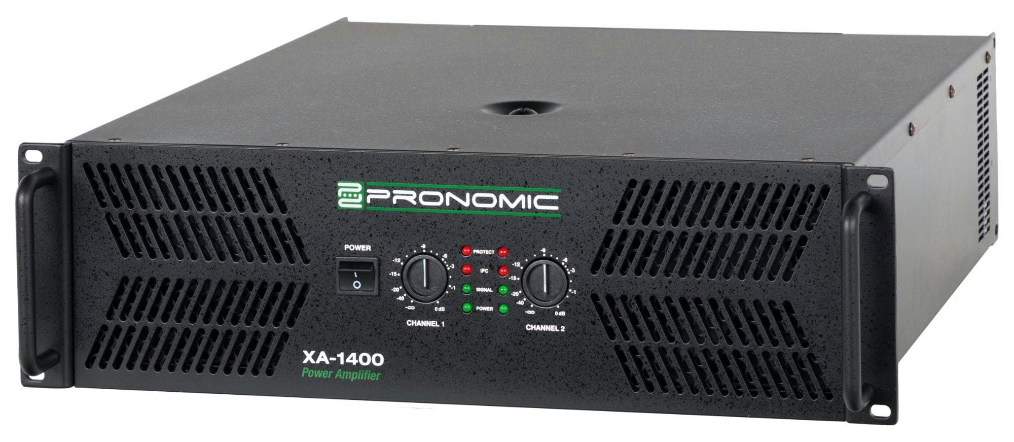 Pronomic XA-1400 Endstufe 2x1400W/8 Ohm, 2x 2100W/4 Ohm, 2x 3000W/ 2 Ohm  Audioverstärker (6000 W, Schaltungstype: Class H)