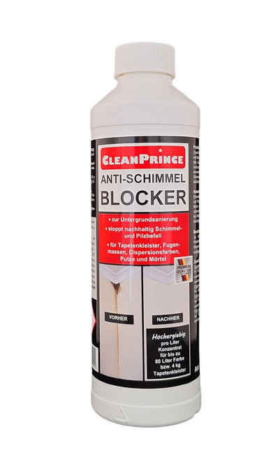 CleanPrince Anti-Schimmel-Blocker, Zusatz in Farbe oder Leim, Schimmelschutz Schimmelentferner (pilz- und bakterienhemmendes Flüssigadditiv)