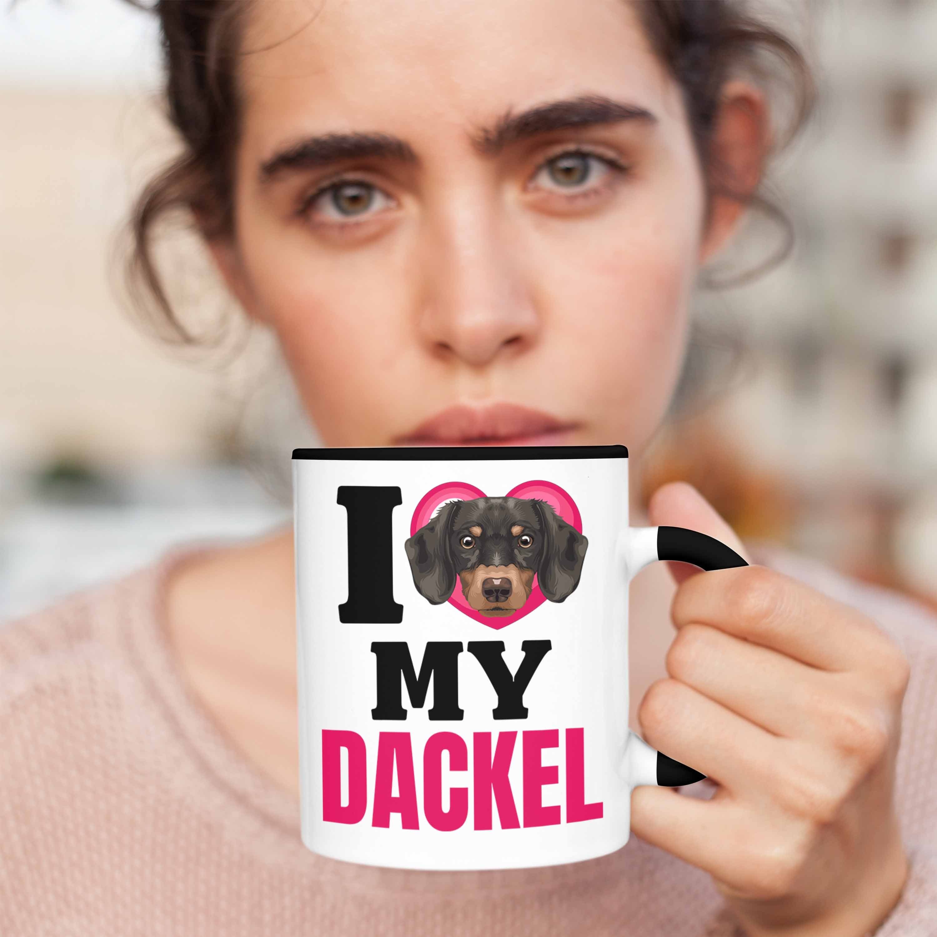 Tasse Geschenkidee Spruch I Geschenk Dackel Tasse Trendation Lustiger M Love Besitzerin Schwarz