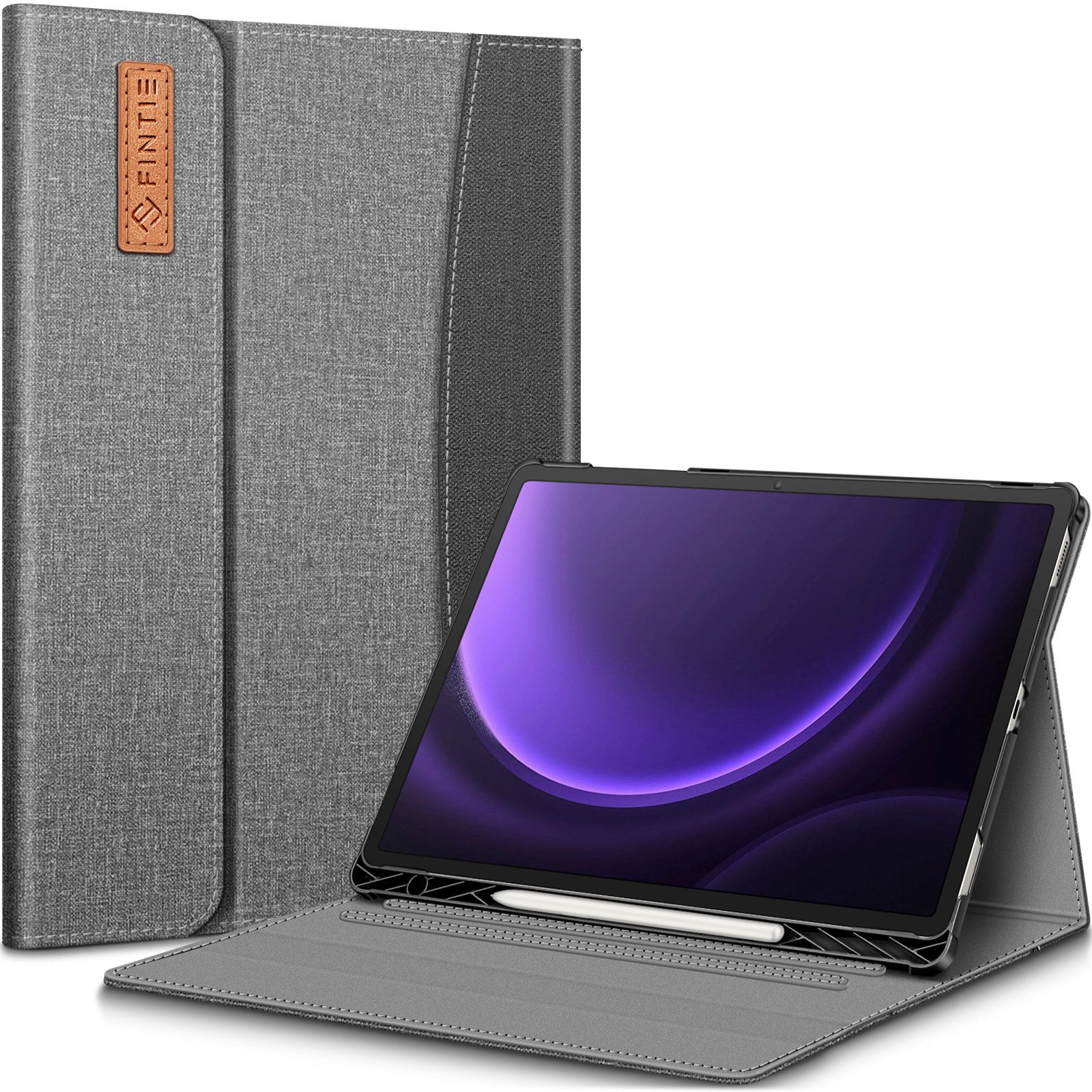 Fintie Tablet-Hülle für Samsung Galaxy Tab S10+ Plus/S9 FE+ Plus/S9+ Plus 12.4 Zoll Tablet, Folio Case mit Multi-Winkel Betrachtung, S Pen Halter & Dokumentenfach