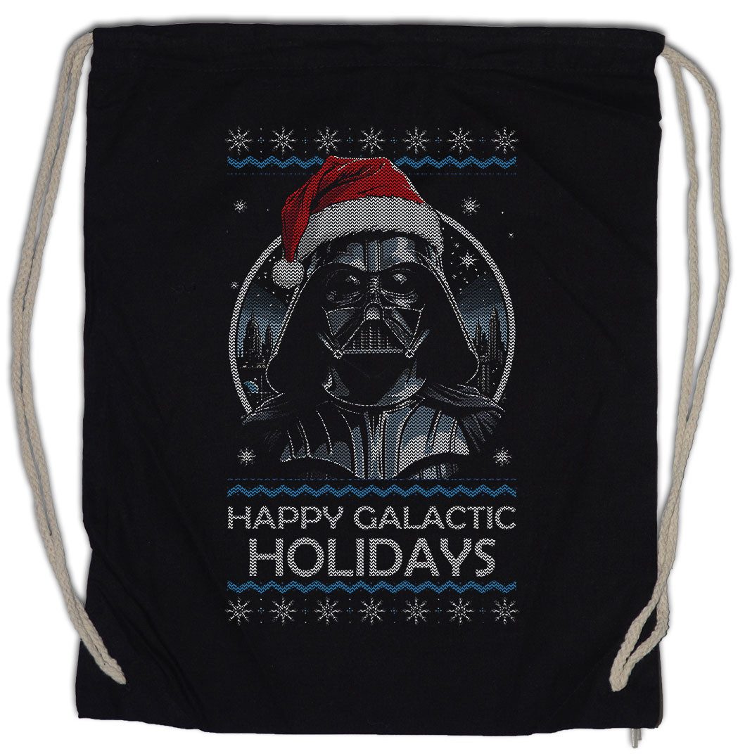 Turnbeutel Happy X-Mas Holidays II Turnbeutel Wars Force Vader Merry Holy