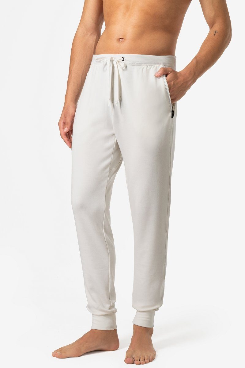 SUPER.NATURAL Jogginghose Merino Hose M EVERYDAY SWEATPANTS bequemer Merino-Materialmix Fresh White