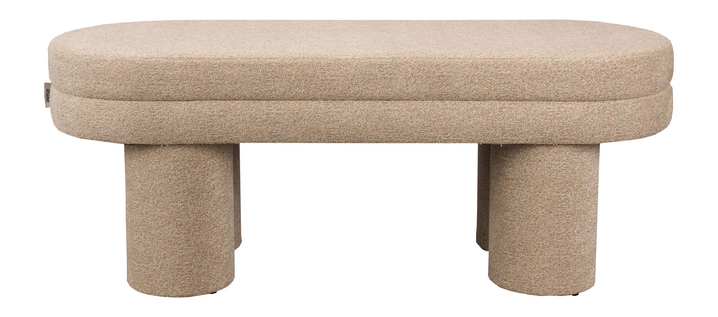 Dutchbone Polsterbank Polsterbank Fern Beige mit Bouclé-Bezug von Dutchbone im Boho-Stil