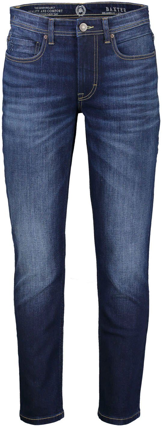 LERROS 5-Pocket-Jeans Baxter mit leichten Abriebeffekten dark blue