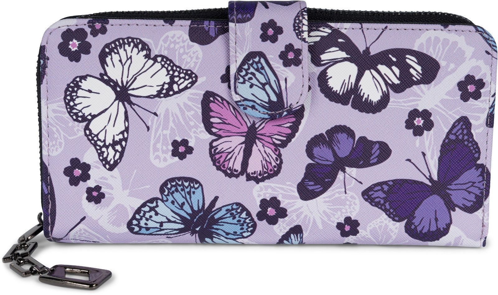 styleBREAKER Geldbörse Geldbörse mit Schmetterling Muster (1-tlg)