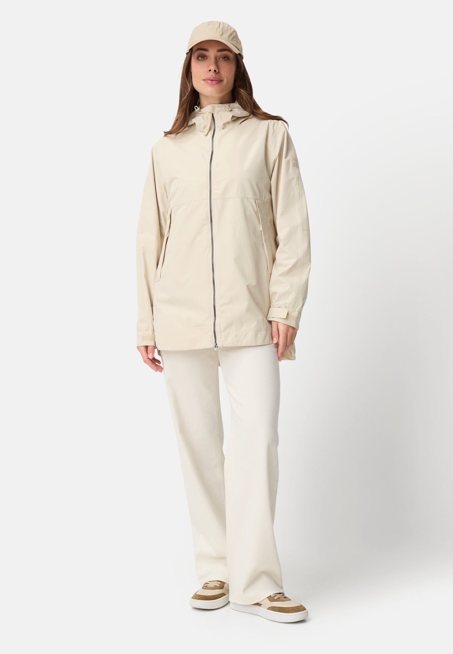 camel active Funktionsjacke mit verstellbarer Kapuze Langarm Reflektierende Details