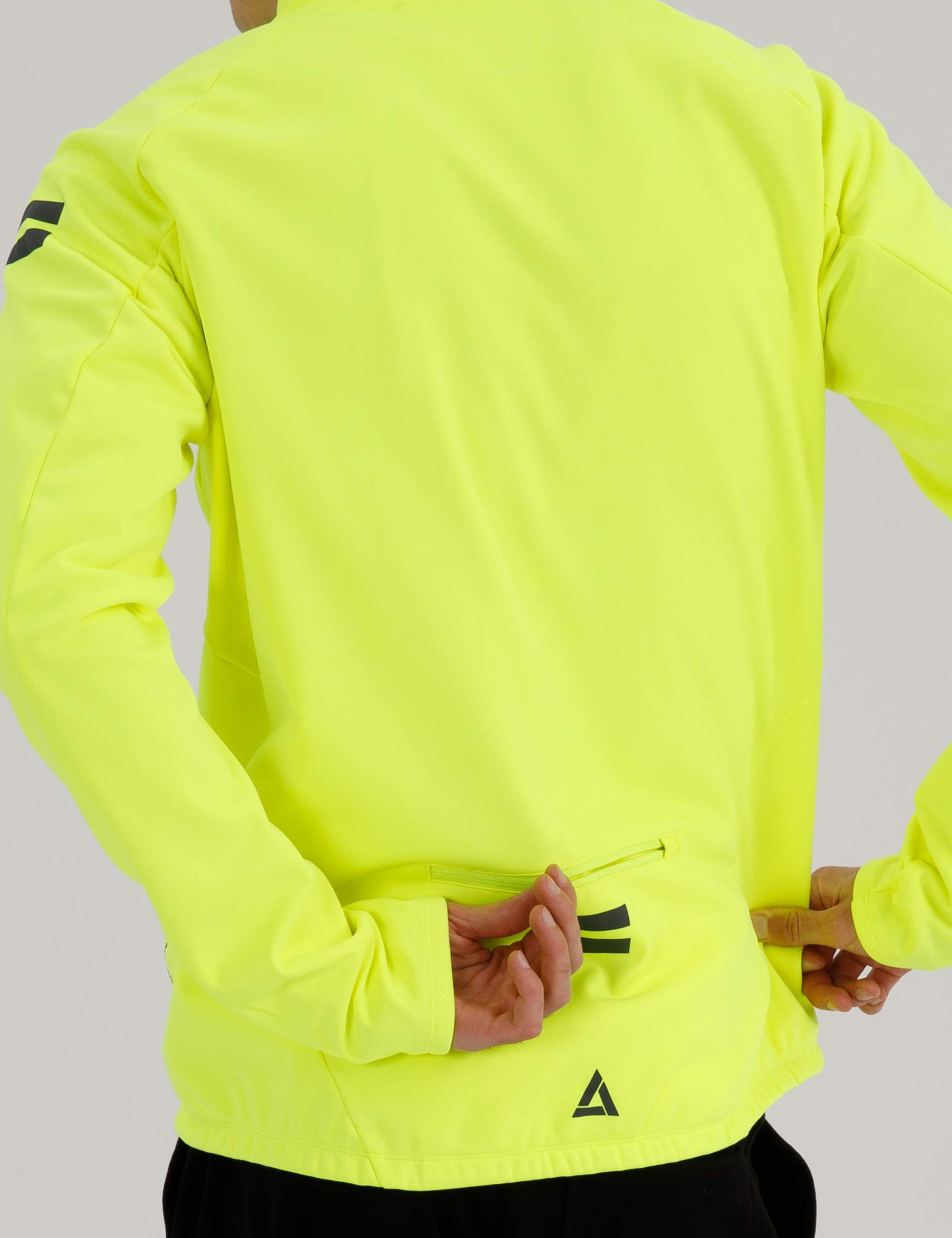 Airtracks Fahrradjacke Herren Winter Thermo Softshell Fahrradjacke Active Comfort Line (Softshell - Wind und Wasserdicht, Funktions Jacke) für die kalte Jahresz – Bild 4 von 4
