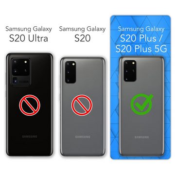 EAZY CASE Handyhülle Slimcover Clear für Samsung Galaxy S20 Plus / 5G 6,7 Zoll, durchsichtige Hülle Ultra Dünn Silikon Backcover TPU Telefonhülle Klar