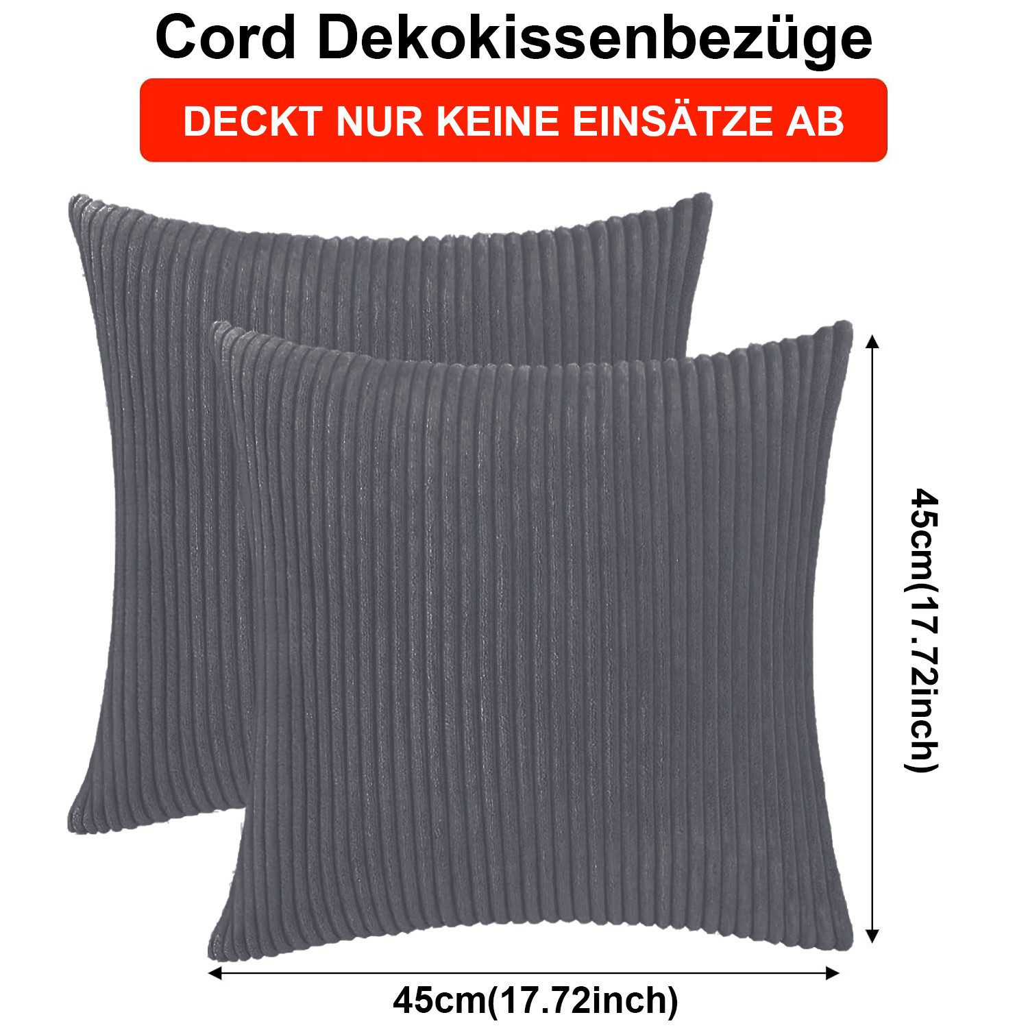 STILVORA Kissenbezüge Kopfkissenbezüge-Set Kissenhüllen Sofakissenbezug,Cor günstig online kaufen