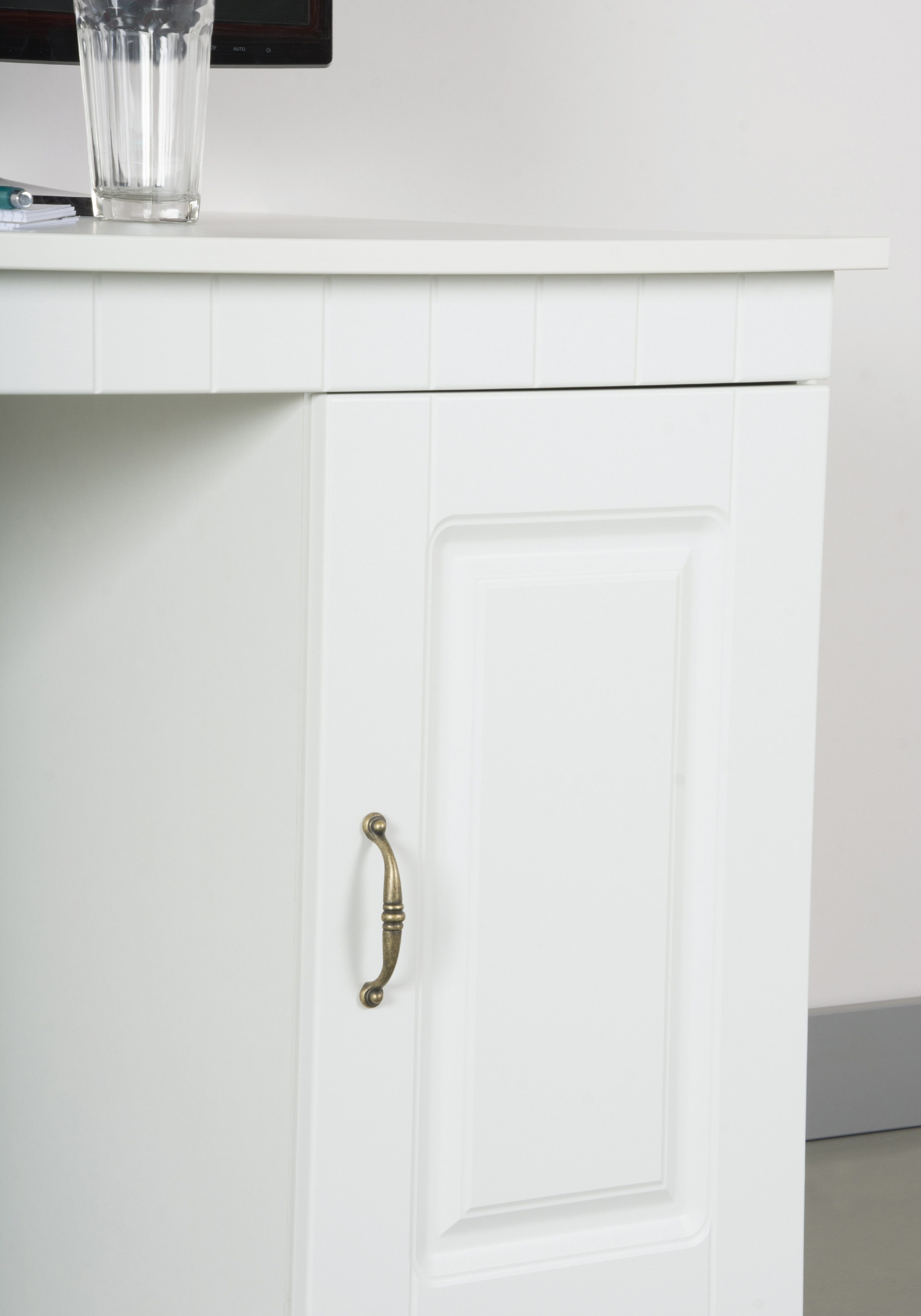 VOGL Möbelfabrik Schreibtisch Hans im Landhaus-Stil, wahlweise mit Schubladen oder Tür, Breite 137 cm, Made in Germany – Bild 5 von 5