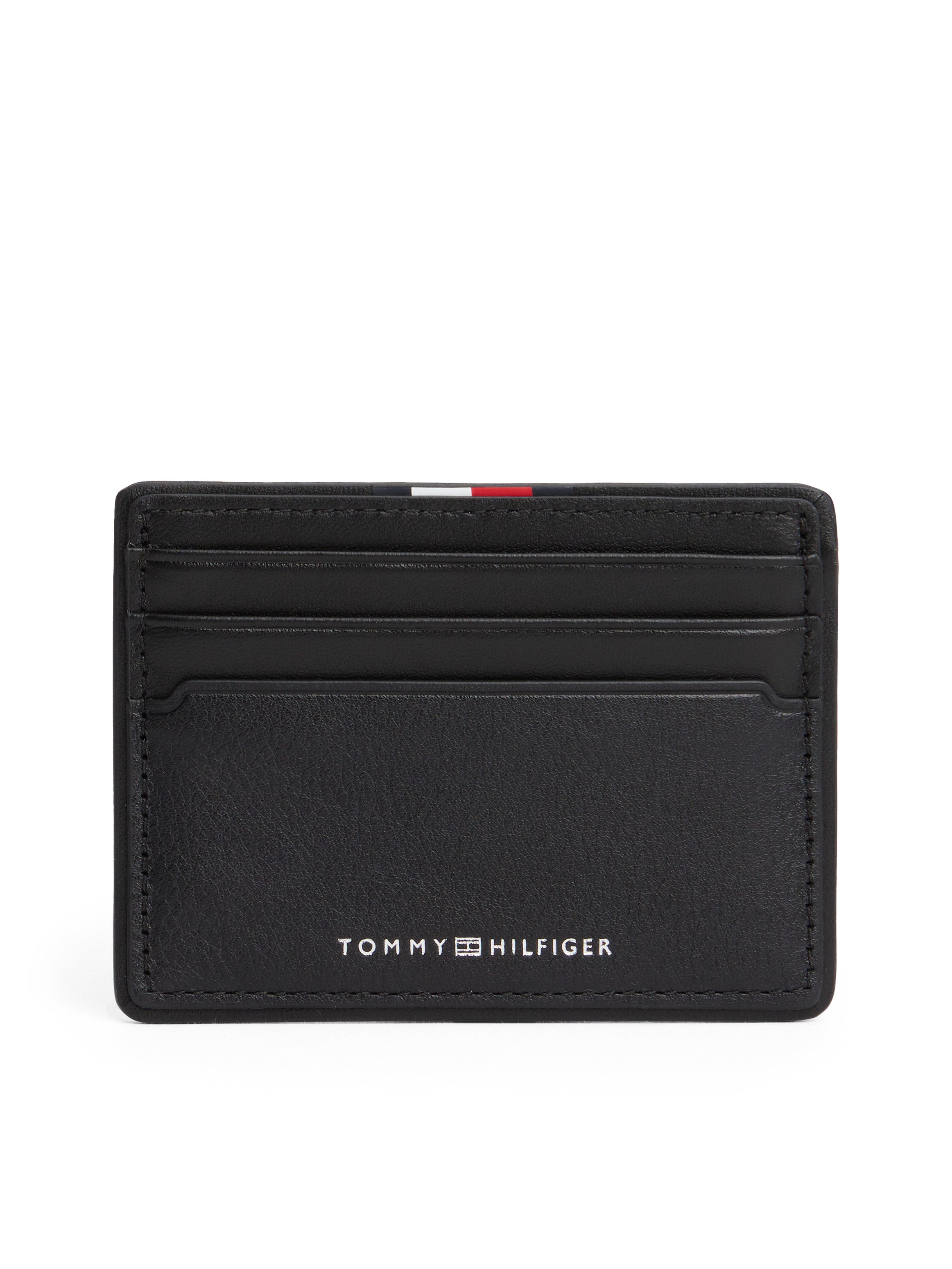 Tommy Hilfiger Kartenetui TH CORP CC HOLDER, Herren Mini-Geldbeutel, Portemonnaie mit Logoschriftzug und Flagge