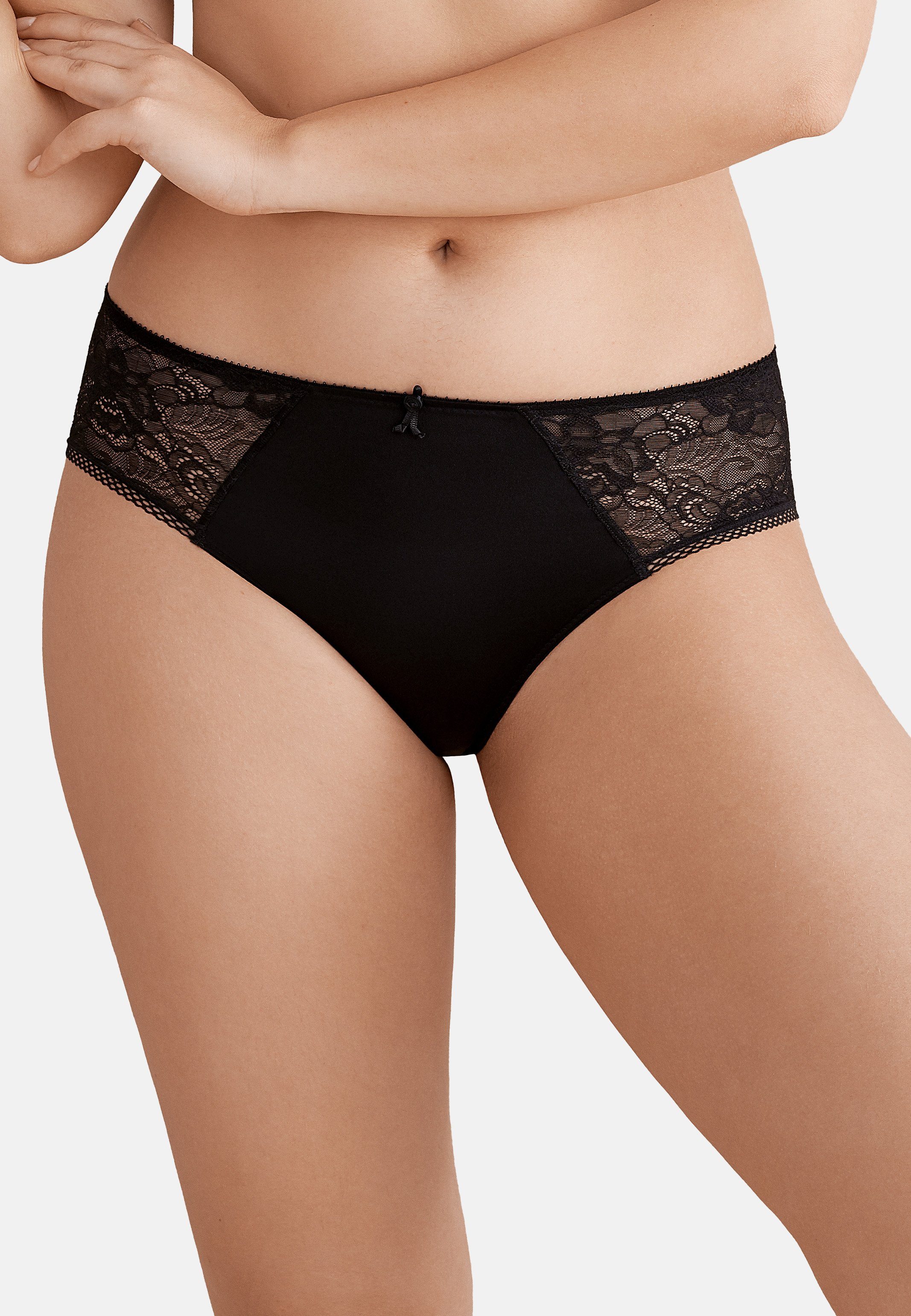 Conturelle Taillenslip Secret Garden (1-St) Taillen Slip - Softe Mikrofaser kombiniert mit Spitze