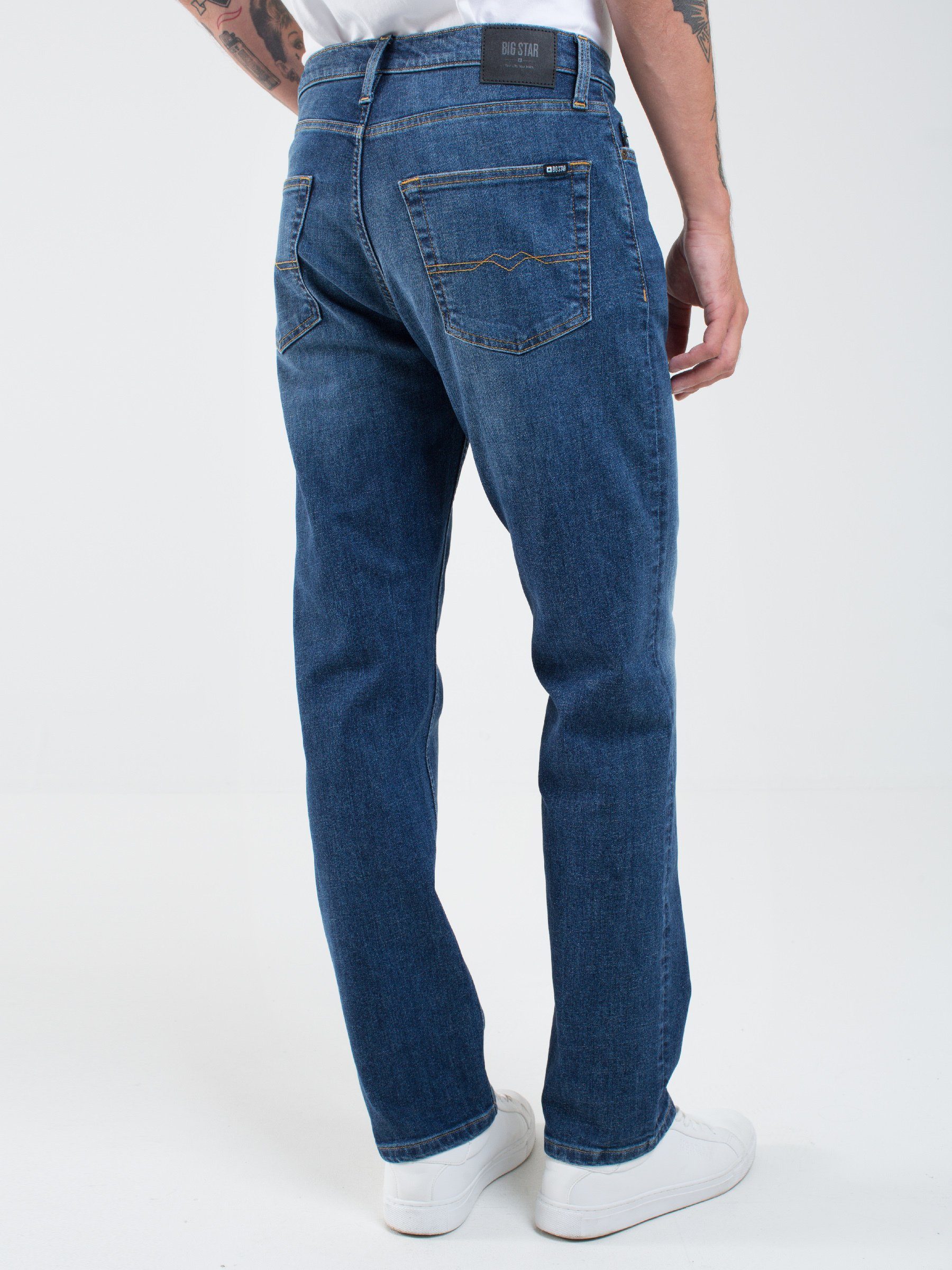 BIG STAR (1-tlg) Straight-Jeans COLT denimblau