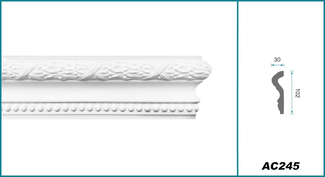 Hexim Perfect Stuckleiste AC 245, Flachprofile günstig online kaufen