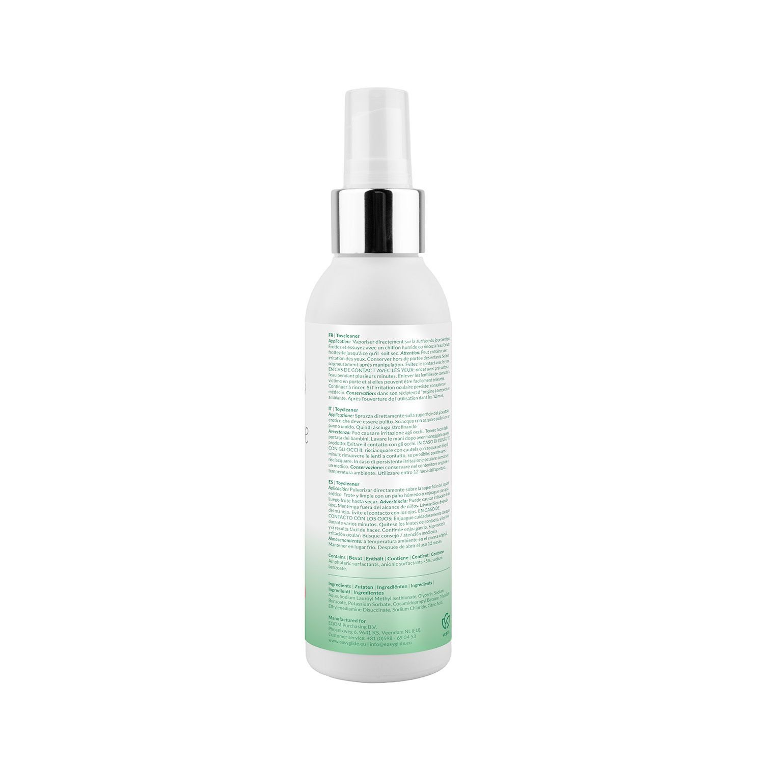 EasyGlide Intimreinigungsmittel Sensitiver Spielzeugreiniger - 150 ml Frei von Alkohol - Durchsichtig
