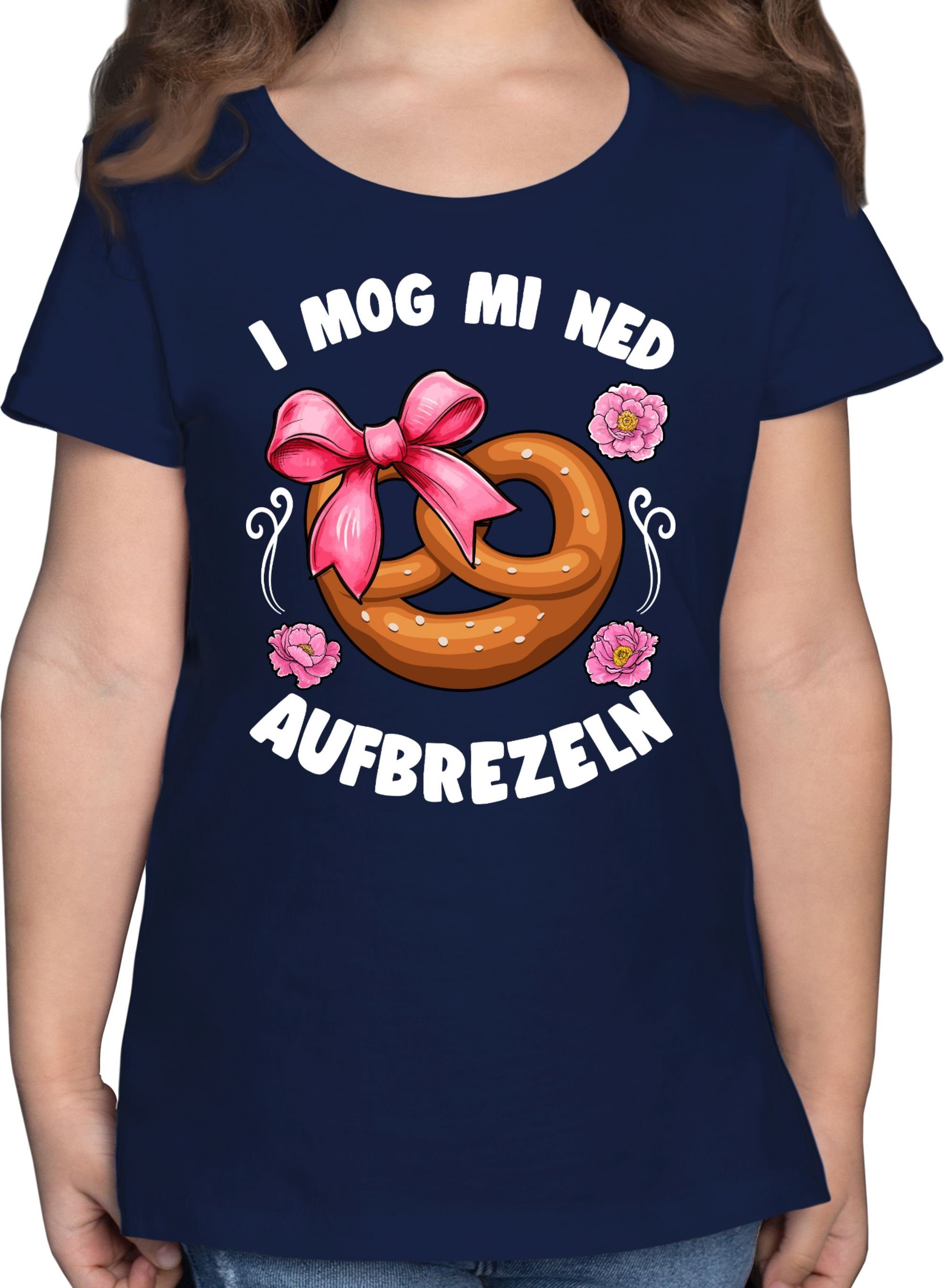 T-Shirt mog Oktoberfest mi aufbrezeln für ned Dunkelblau Outfit Mode I 3 Shirtracer Kinder